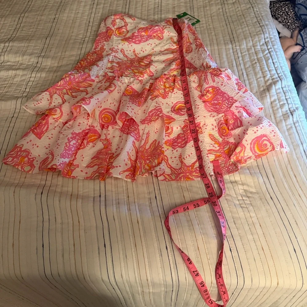 Lilly Pulitzer Elinor Tiered Dress in CONCHED OUT* Print - Picture 12 of 13